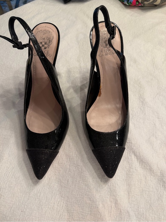 Vince Camuto Shoes - Vince Camuto Black Pointed Toe Slingback Pumps